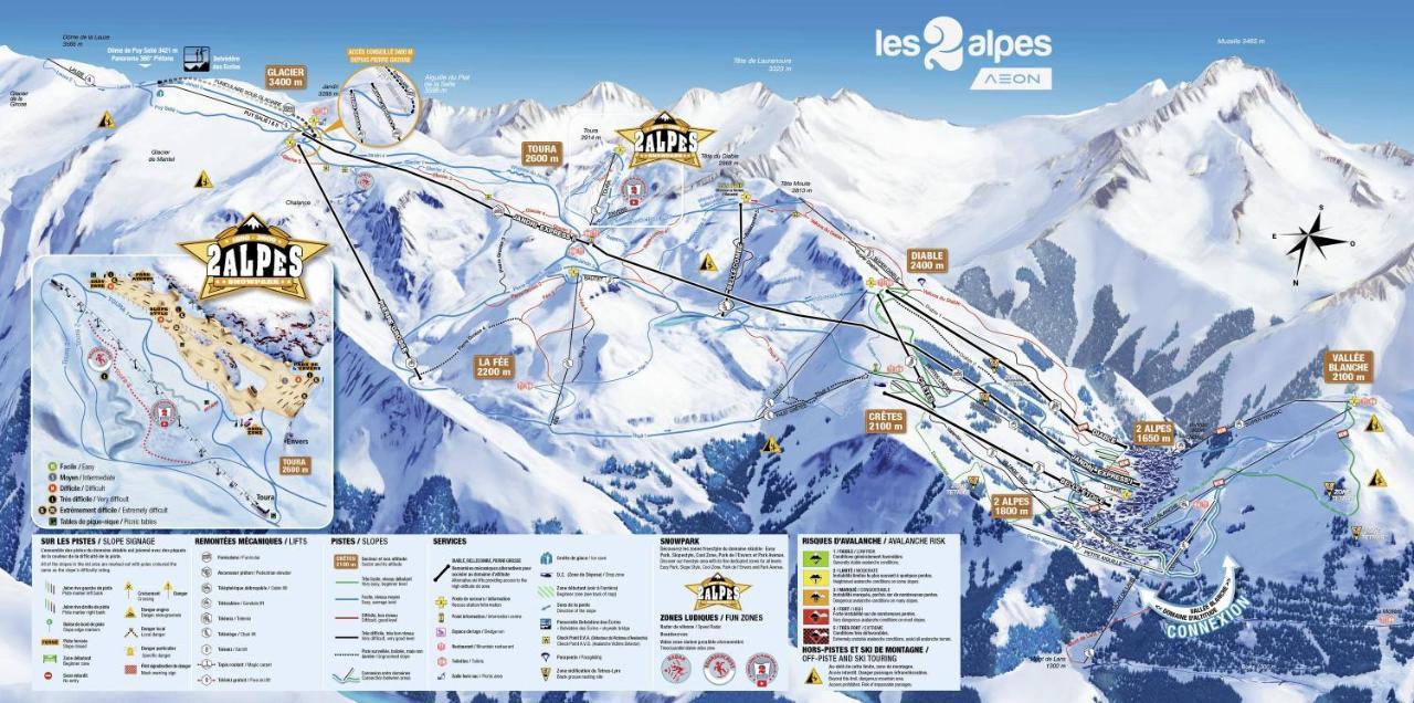 Studio Pied Des Pistes 4 Personnes Les Deux Alpes Exterior foto
